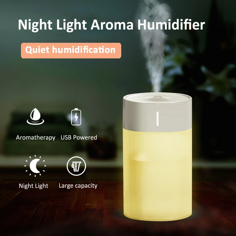

260ml Night Light Aroma Diffuser Oil Essential Portable Quiet Humidifier Usb Cool Mist Fogger for Home Car Humidificator Difusor