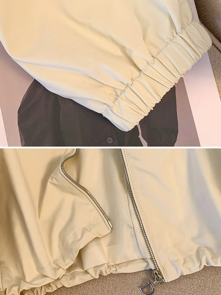 Thin Jacket Baseball Uniform Outerwear Women Autumn 2024 New Popular Small Super Nice Short Casual Top