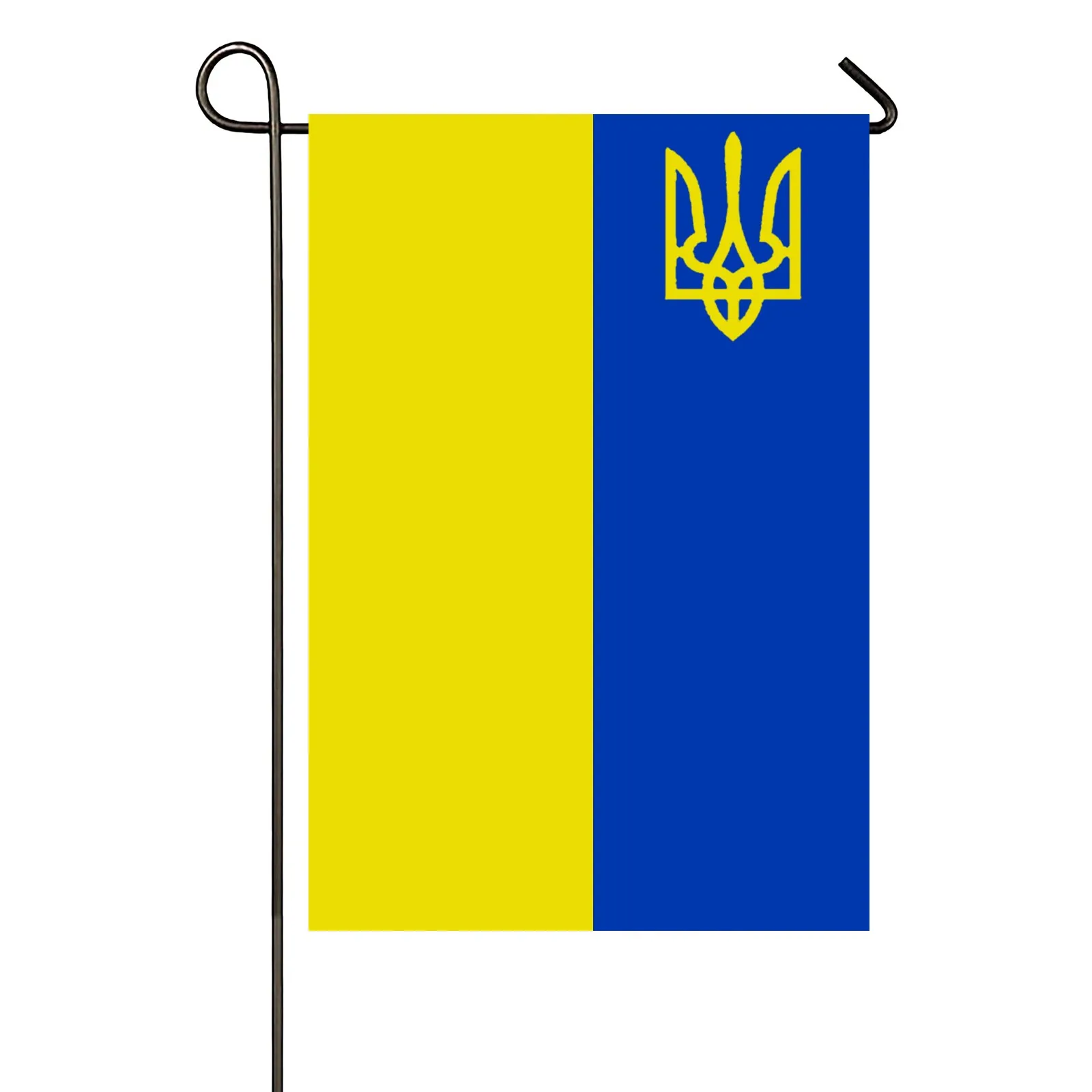 Лидер продаж украинский флаг Trident 45 см x 30 баннер 100D из полиэстера прокладка на