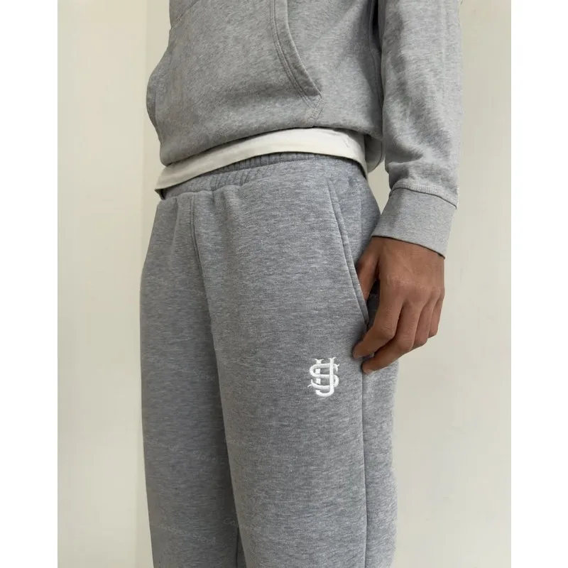 Джоггеры с регулируемым шнурком большие зауженные брюки фланелевой подкладкой