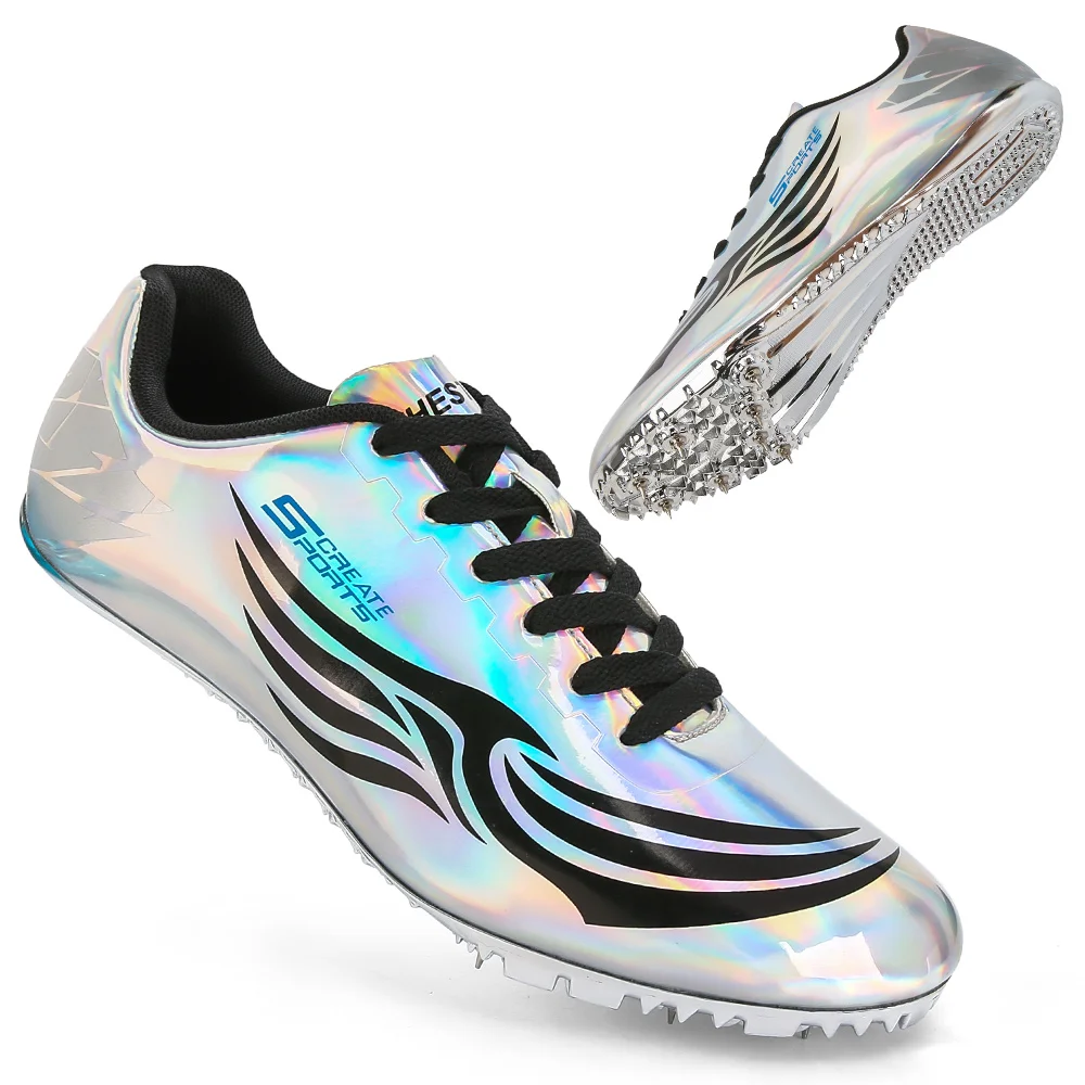 

Professional Track and field shoes for Men Women Kids Lightweight 7 Spikes Racing Running Sneakers Sprint Shoes Men