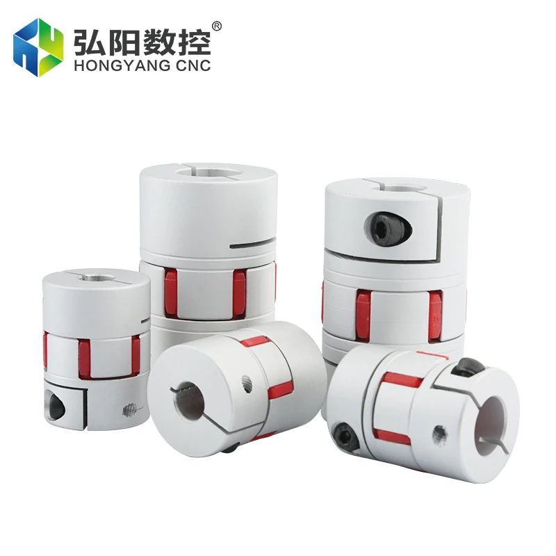 D55 L78 Flexible Plum Clip Coupling Stepper Servo Motor Screw Shaft Connector 12/14/16/18/20/22/24/25mm Aluminum Coupler |
