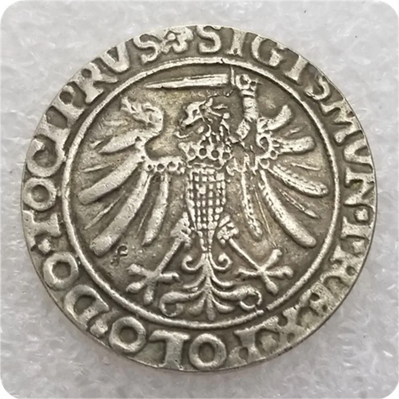

Poland 1536 Silver Plated Brass Commemorative Collectible Coin Gift Lucky Challenge Coin