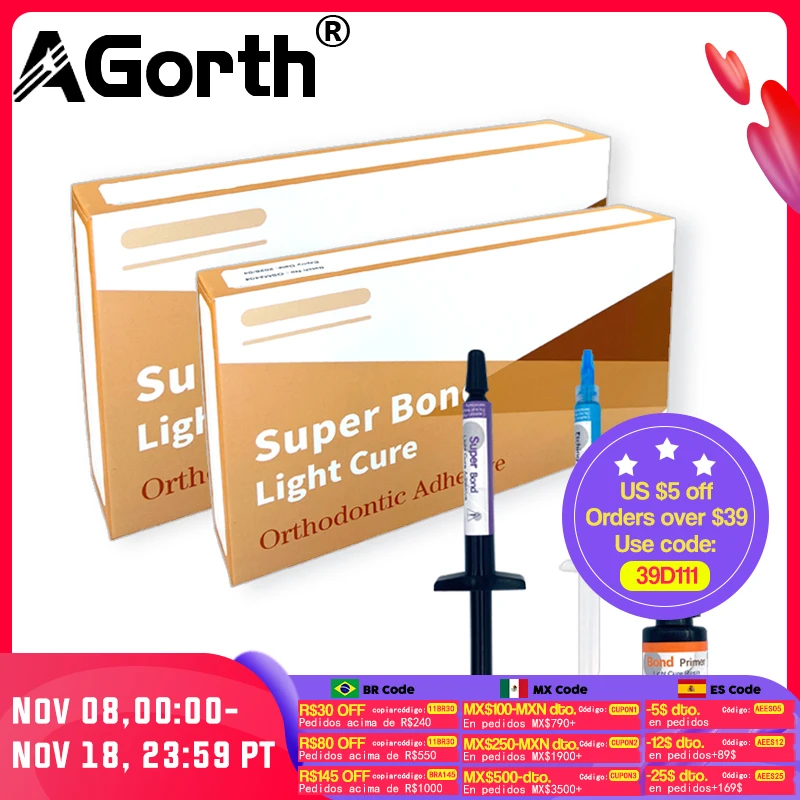 1/3 шт. набор стоматологических ортодонтических клеев светоотверждаемый клей Etchant