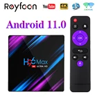 Приставка Смарт-ТВ H96 Max, Android 11, 4 + 64 ГБ, USB3.0, 1080P, H.265, 60 кадровс