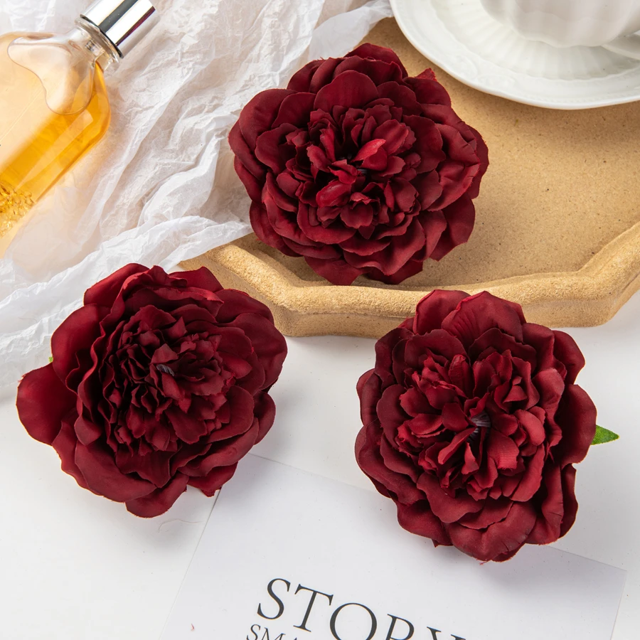 

Искусственные цветы Dahlias, шелк, 5 шт
