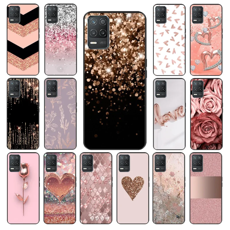 

Love Rose Gold Style Phone Case for OPPO Realme 8 7 6 6Pro 7Pro 8Pro 6i 5i Realme C3 C21 C21Y C11 C15 C20 C25 X3 SuperZoom