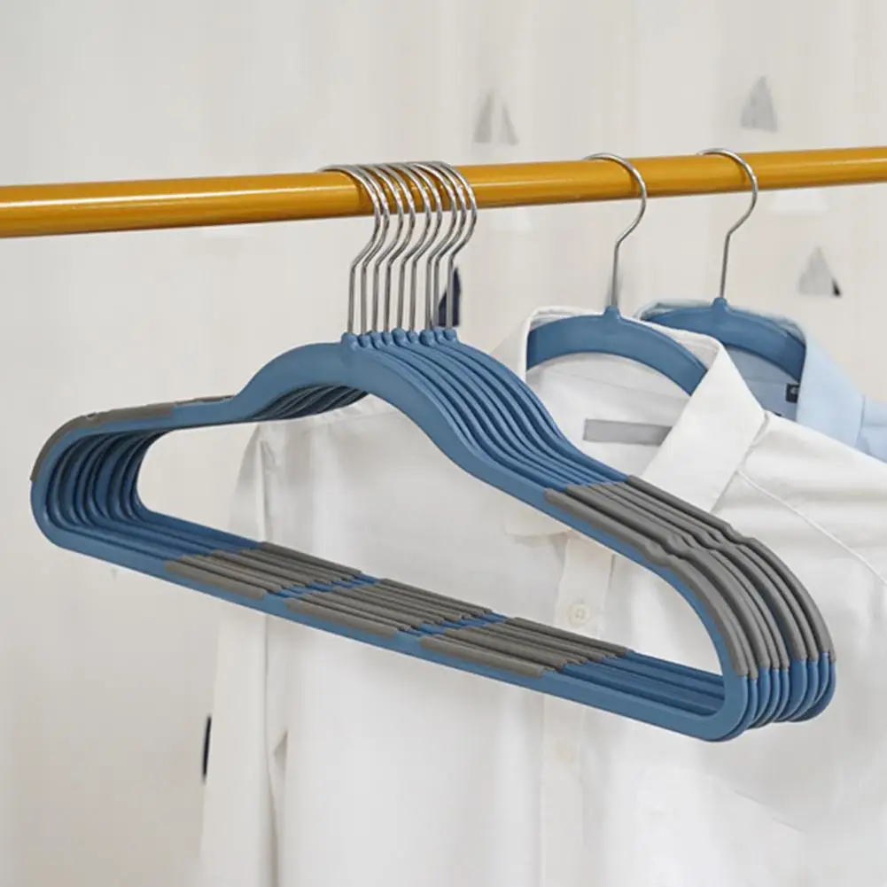 

Closet Organization Hanger 10-pack Anti-slip Clothes Hangers Space-saving Strong Load-bearing Solution for Towels Coats Pants