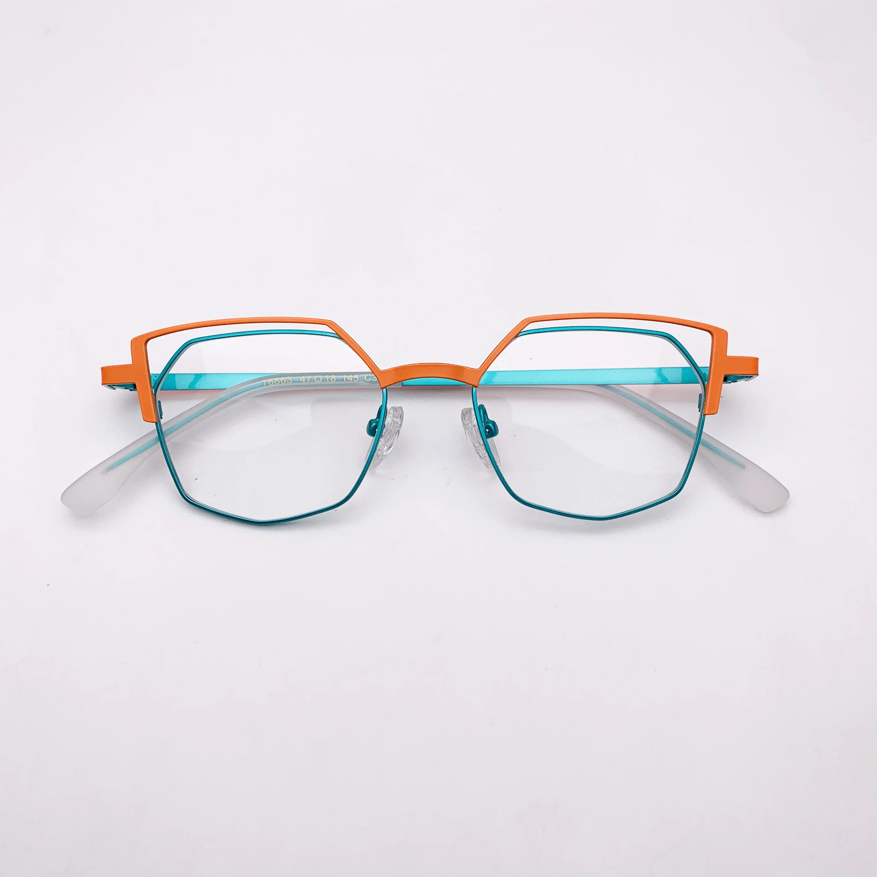 Belight Optical Pure Titanium Combine Color Full Rim Vintage Retro Glasses Prescription Lens Eyeglasses Frame Eyewear 76863