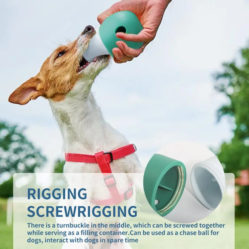 

Pet Dog Slow Feeder Food Grade Silicone Shaking Leakage Food Dispenser Container Puzzle Interactive Toys Dog Supplies