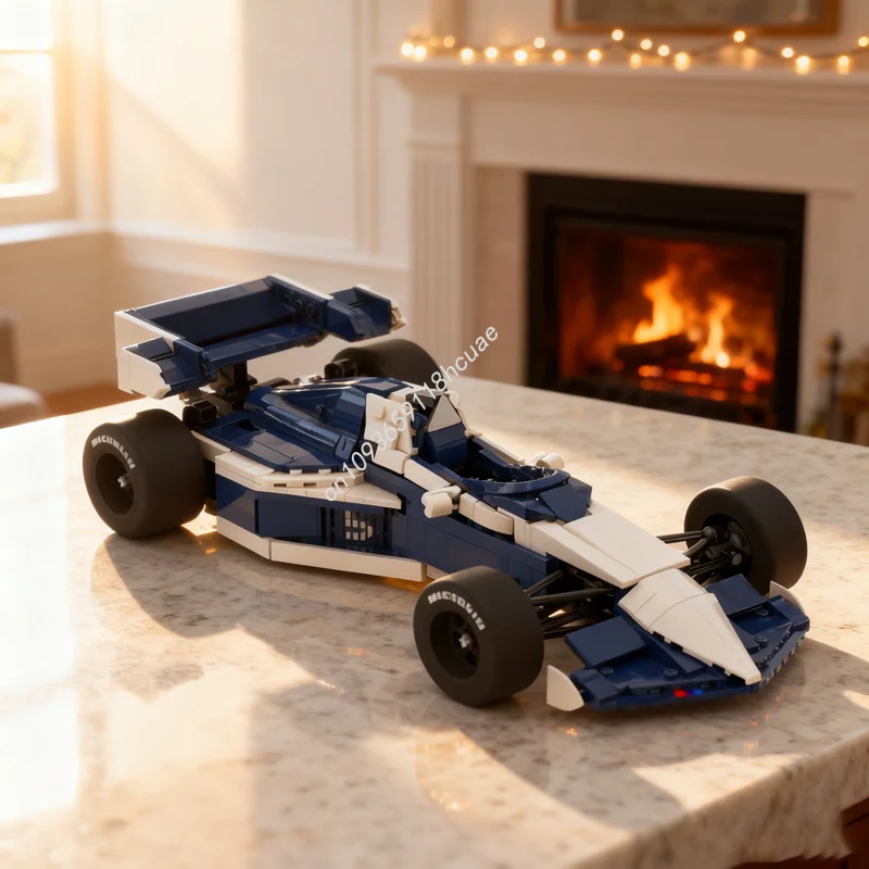 Фото Набор строительных блоков MOC Brabham Icons, 731 деталь, архитектурная модель для сборки, рождественский подарок, игрушка DIY, креативный конструктор, развивающая идея для детей №2