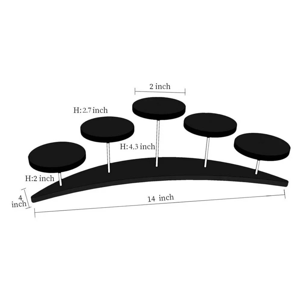 

Акриловая подставка для кексов полумесяц