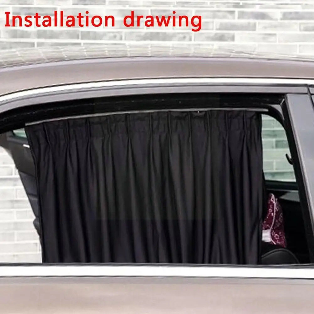 

Car Anti-UV Side Window Sunshades Shade Curtain Auto Curtains Rear Universal Block Sun Windows Sunshade Windshield Visor D6I2