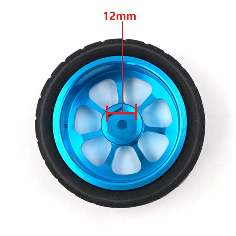 

65mm Metal Wheel Rim + High Grip Rubber Tires Tyres for Wltoys 144001 A959 A959-B 124019 124018 RC Car Parts,Red