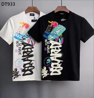 2022 summer mens hot sale dsquared2 trendy fashion short sleeve t shirt top streetwear top dt933