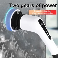 7 In 1 Shower Cordless Cleaning Brush Extension Handle Wall Window Cleaner Bathroom Kitchen Tub Tile Scrubber Cleaning Tool