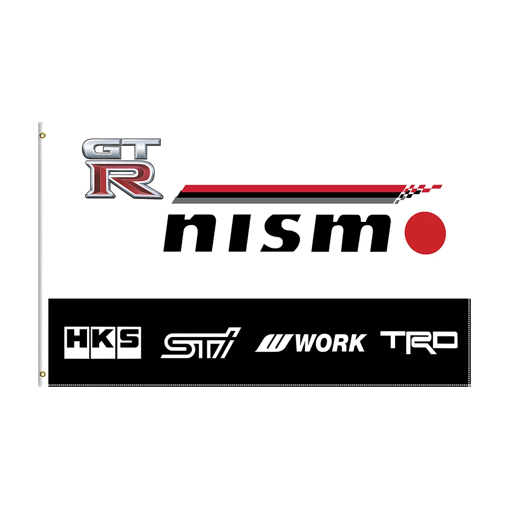 

3x5Ft GTR Nismo Flag Racing Car Printed Banner For Decor