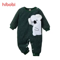 hibobi Baby Boy Raccoon Pattern Long Sleeves Jumpsuit Autumn Spring baby boy clothes newborn baby clothes Toddler Boy Romper