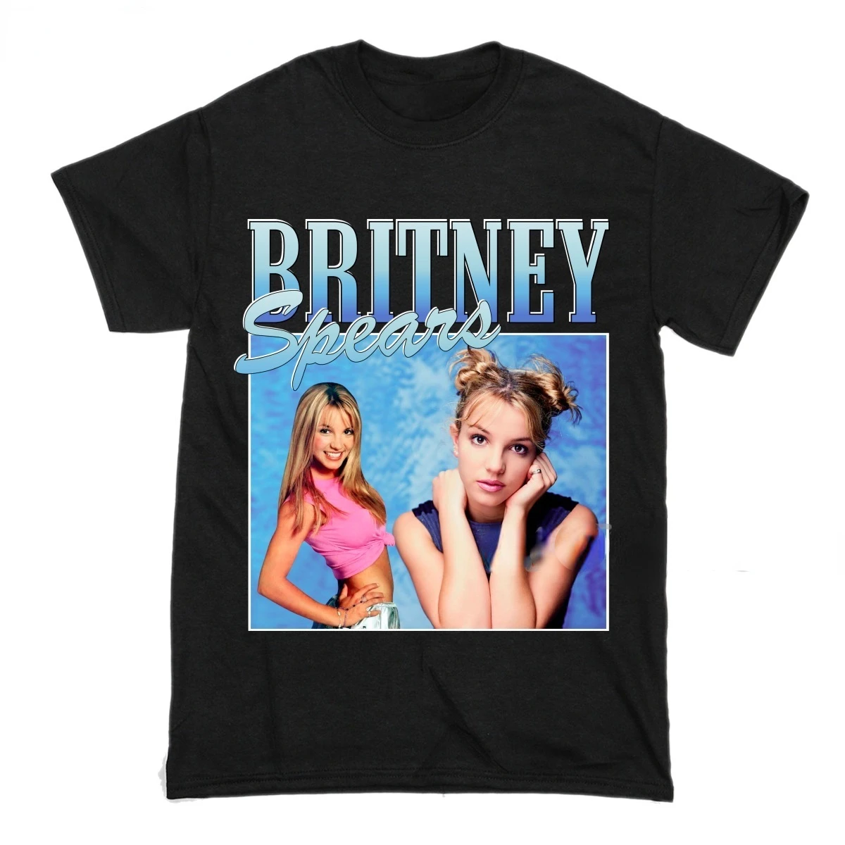 

Black Tshirt Tops Women's Oversize T-shirt Britney Spears Beautiful Photo Hipster Modal Casual Tshirt Men Harajuku Short Sleeve