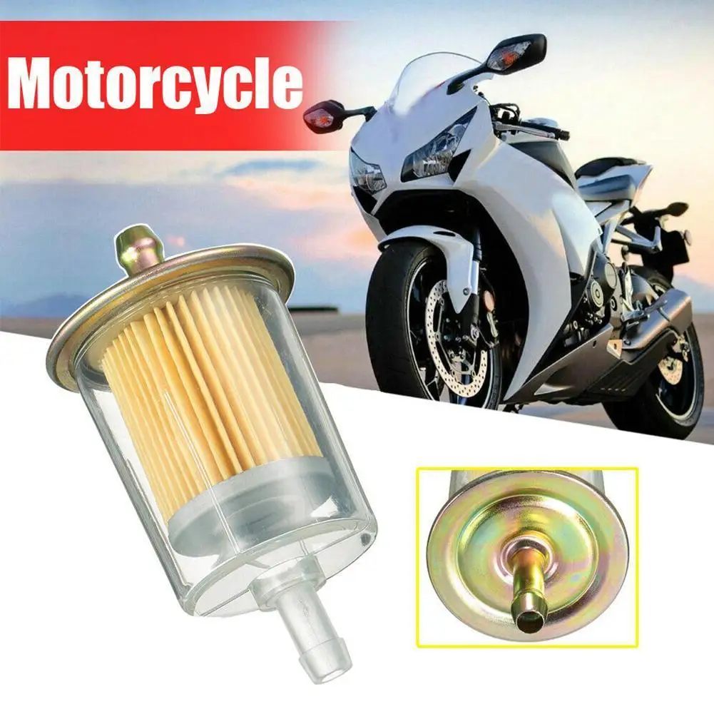 

1Pcs Inline Gas Petrol Fuel Filter 9mm 3/8" Pipe Motorcycle Dirt Quad Bike Fuel Filter Universal Motorcycle Accessories