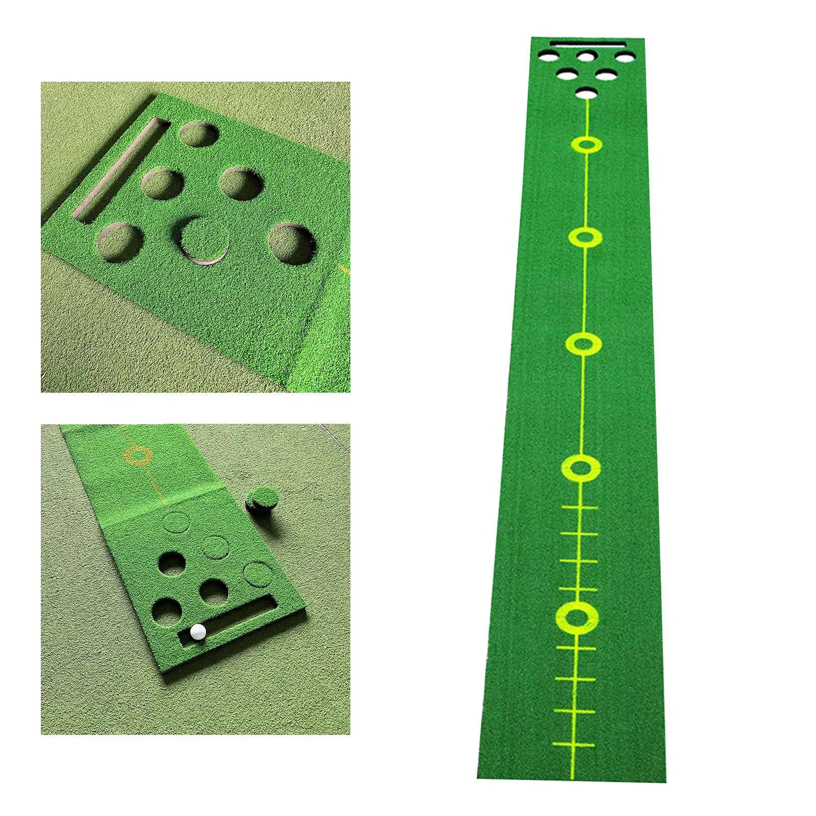

Portable Golf Training Green Mat Golf Putting Practice Mat for Backyard Home