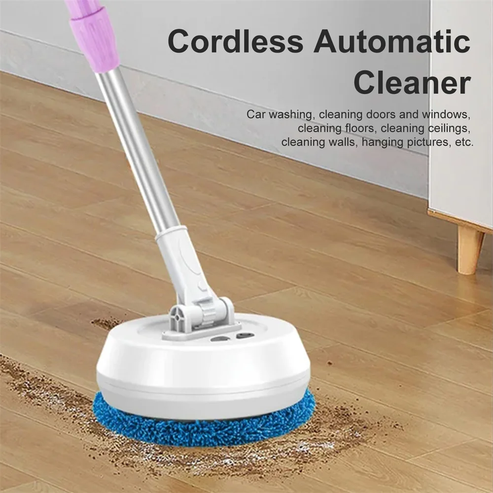 Беспроводная Перезаряжаемая Электрическая Швабра С Телескопической Ручкой