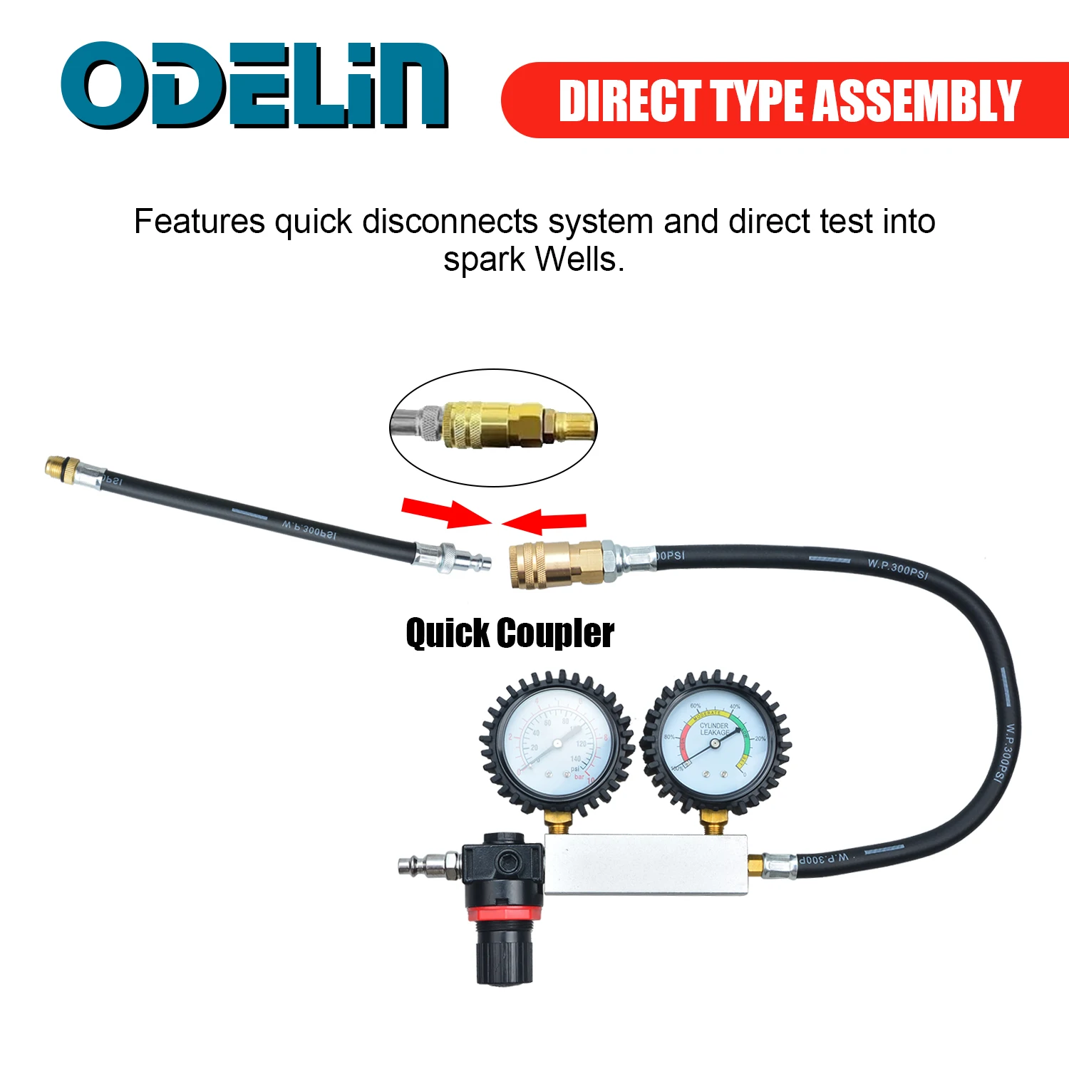 TU-21 тестер утечки цилиндра набор детекторов утечек на компрессию двойной калибр