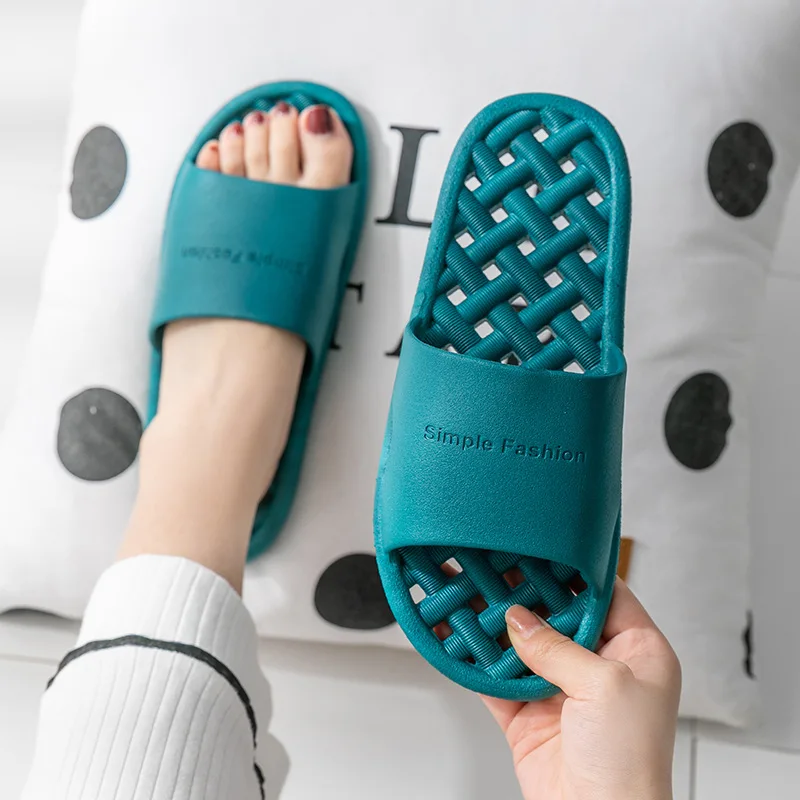 New Unisex Slippers Women Men Shoes Summer Bathroom Slipper Couple Indoor Sandals Fashion Home Slippers Non-slip Floor Flip Flop