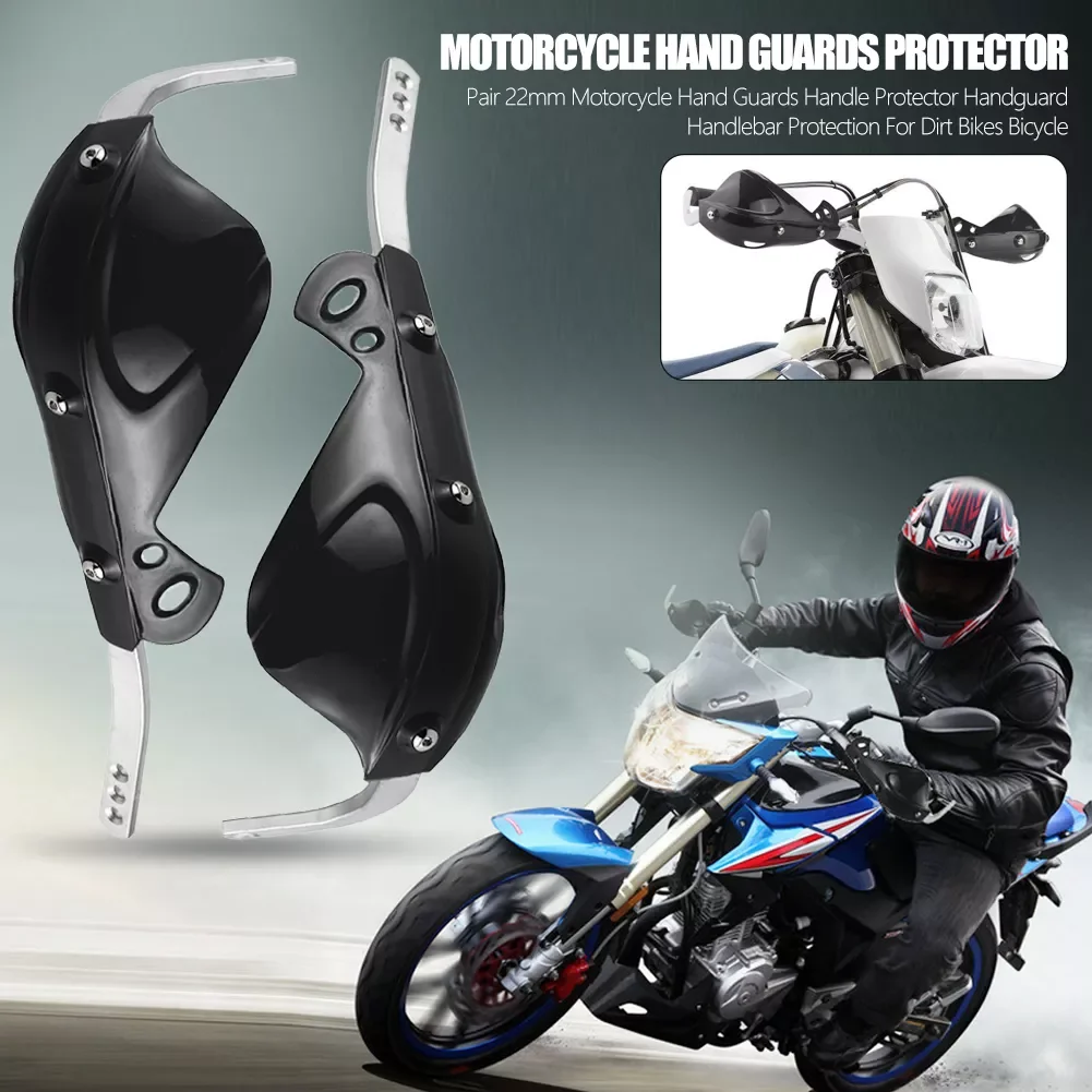 

1 Pair 22mm Motorcycle Hand Guards Handle Protector Handguard Handlebar Protection For Dirt Bikes Bicycle