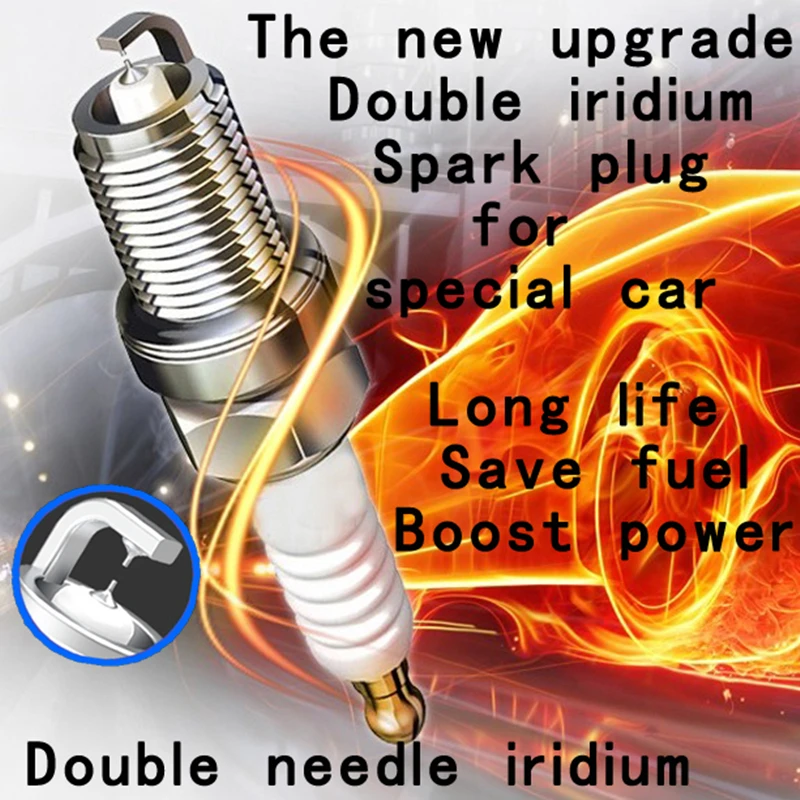 

4 x 04E905601B Iridium Spark Plug fit for VW Volkswagen Beetle Golf Jetta Santana Gran Lavida Polo fit for Audi A1 A3 Q3 1.4 1.6