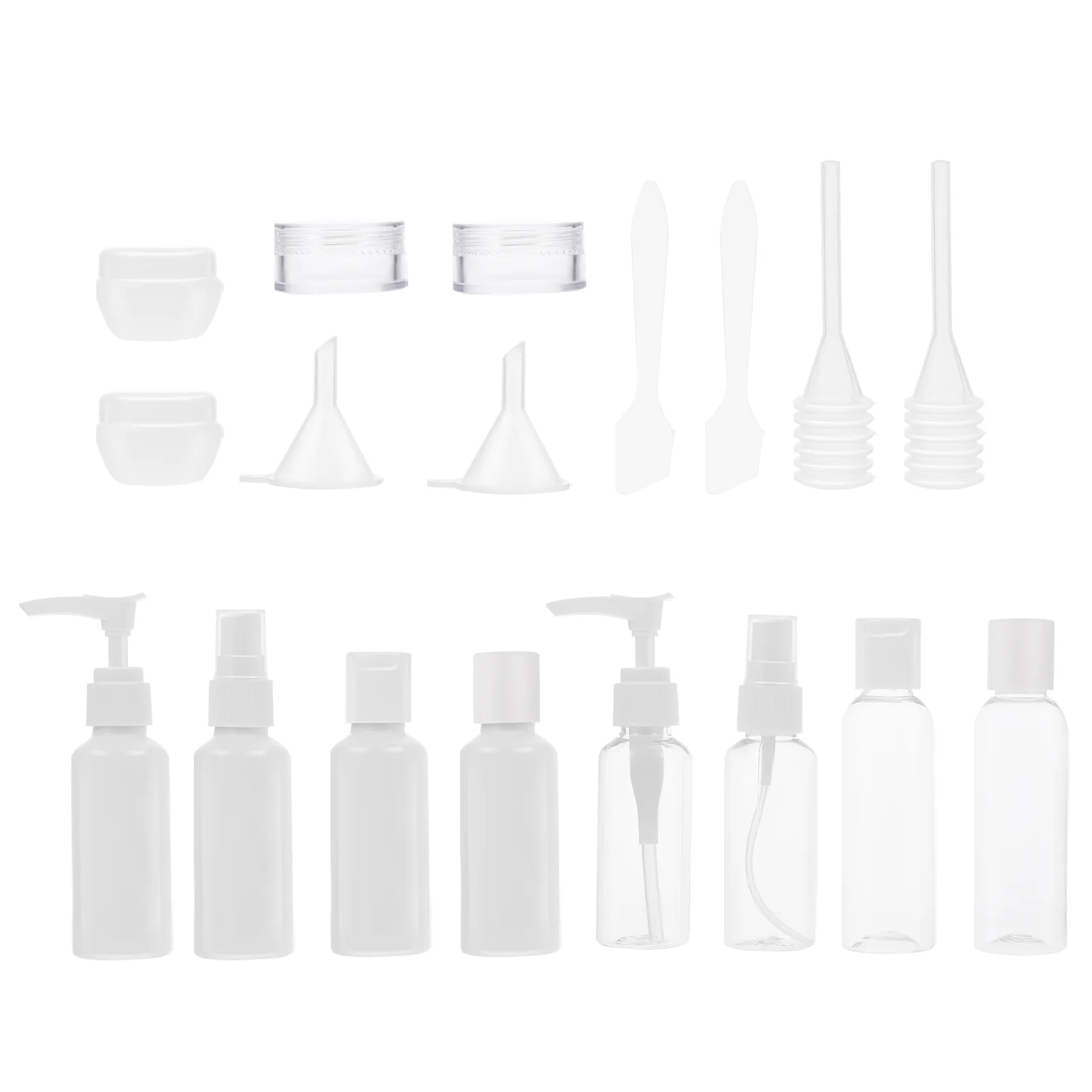 

Travelset Clearsize Containersmakeup Shampoo Container Spraylotion Dispenserkit