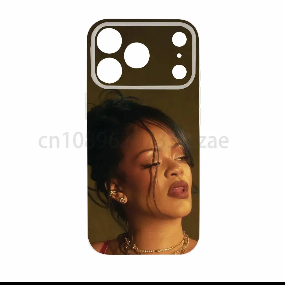 Фото Мягкий чехол из ТПУ для iPhone 17, 16, 14, 15 Plus, 13, 12 ProMax, Air 11 с беспроводной зарядкой MagSafe от популярной певицы R-Rihannas №5