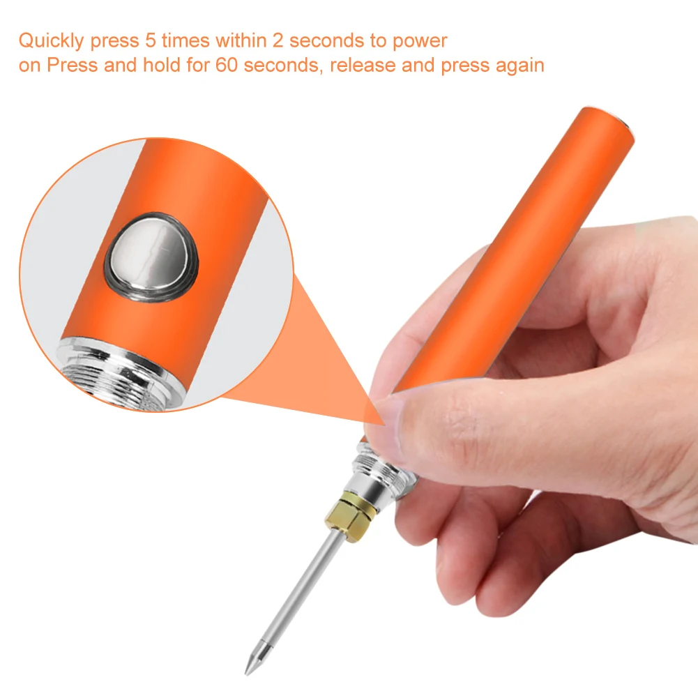 

Portable Wireless Soldering Iron USB Rechargeable Soldering Iron 3 Temps Adjustable Fast Heating Welding Repair Tools