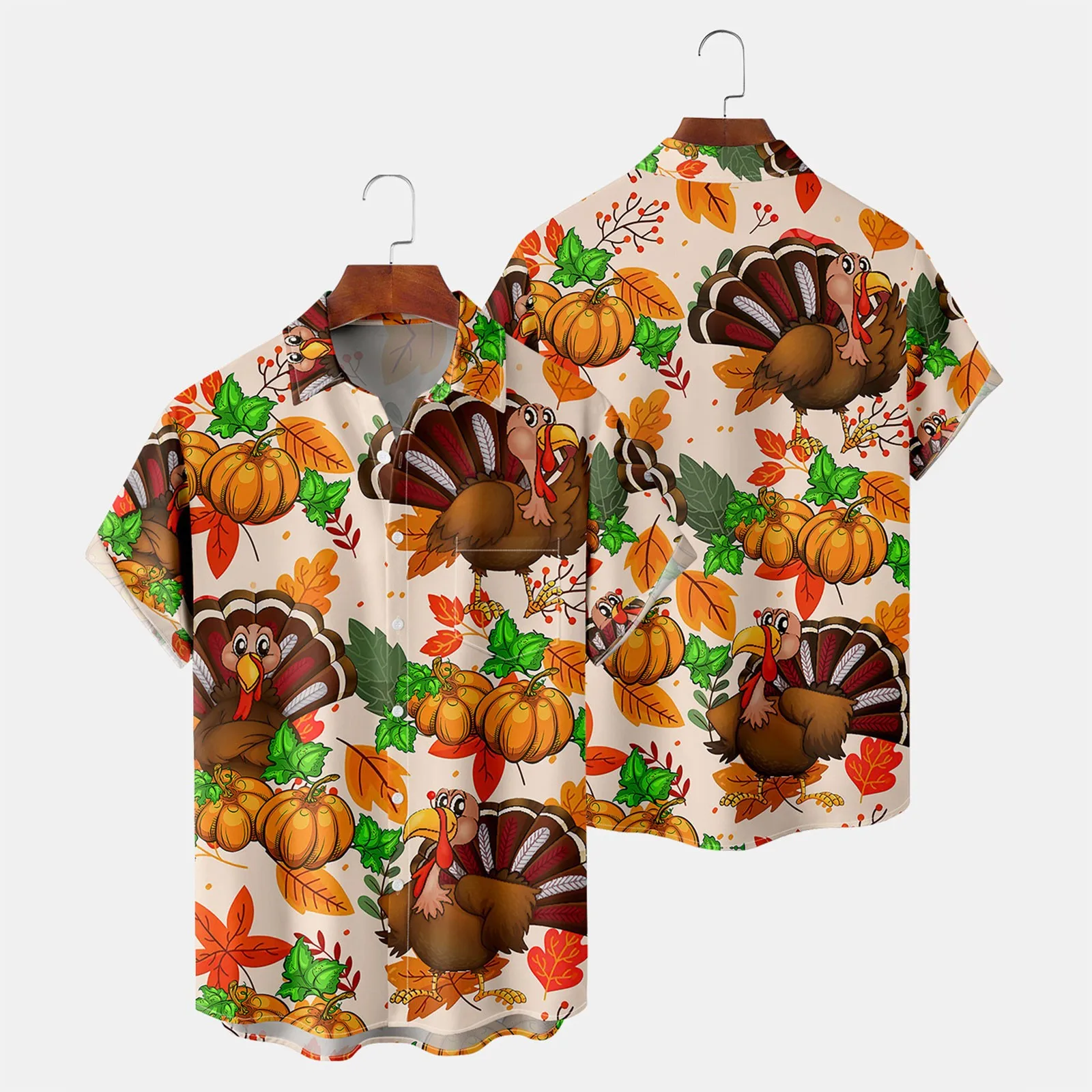 

Гавайская рубашка для мужчин, Пляжная сорочка с принтом s, V-образным вырезом, длинными рукавами, на пуговицах, с принтом, с коротким рукавом