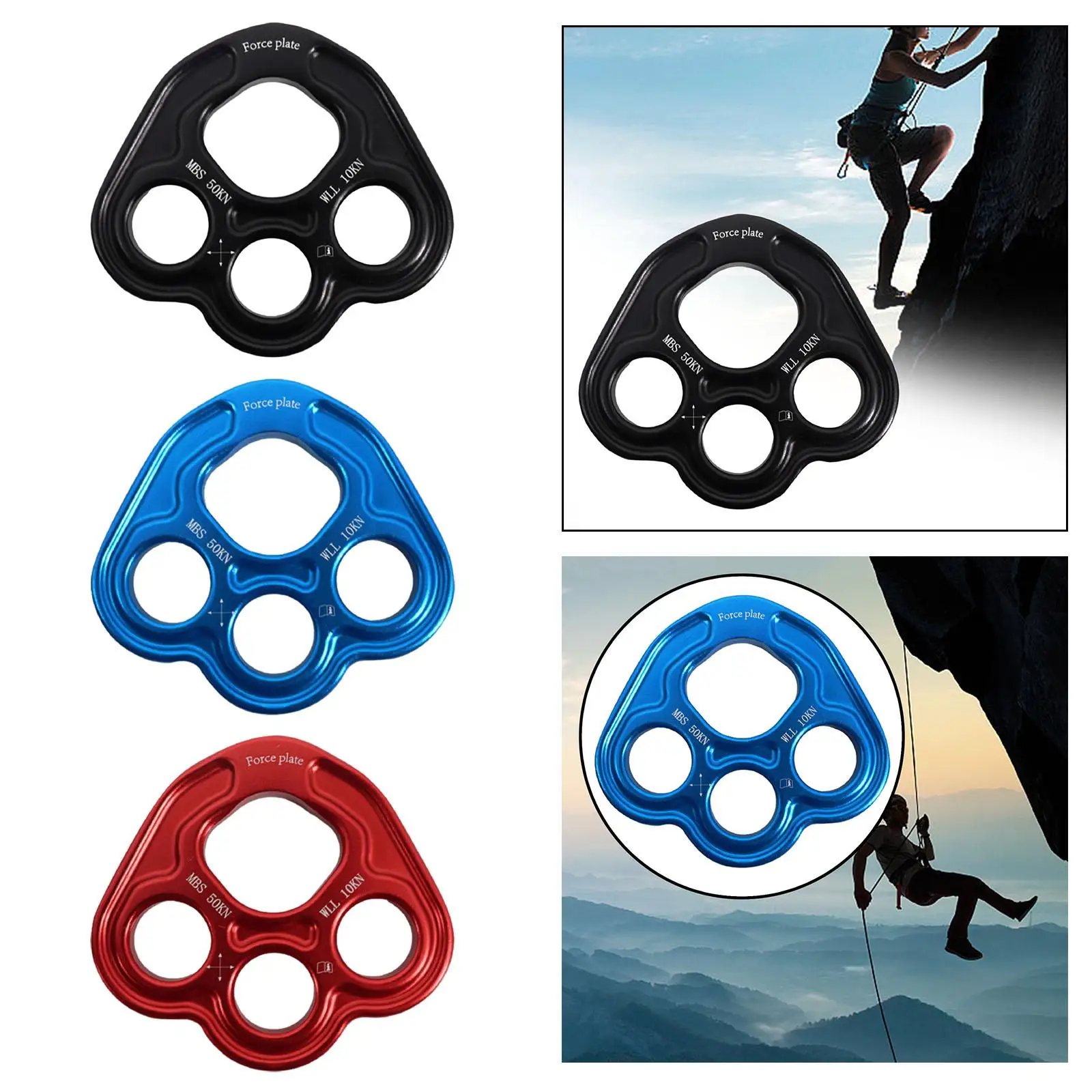 

Портативное оборудование для скалолазания с 4 отверстиями