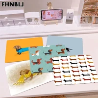 fhnblj hot sales animals dogs dachshund anti slip durable silicone computermats top selling wholesale gaming pad mouse