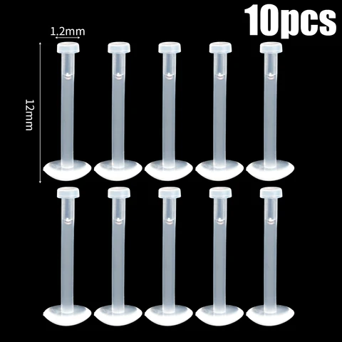 Прозрачные кольца для пирсинга Ashion 10-50 шт.