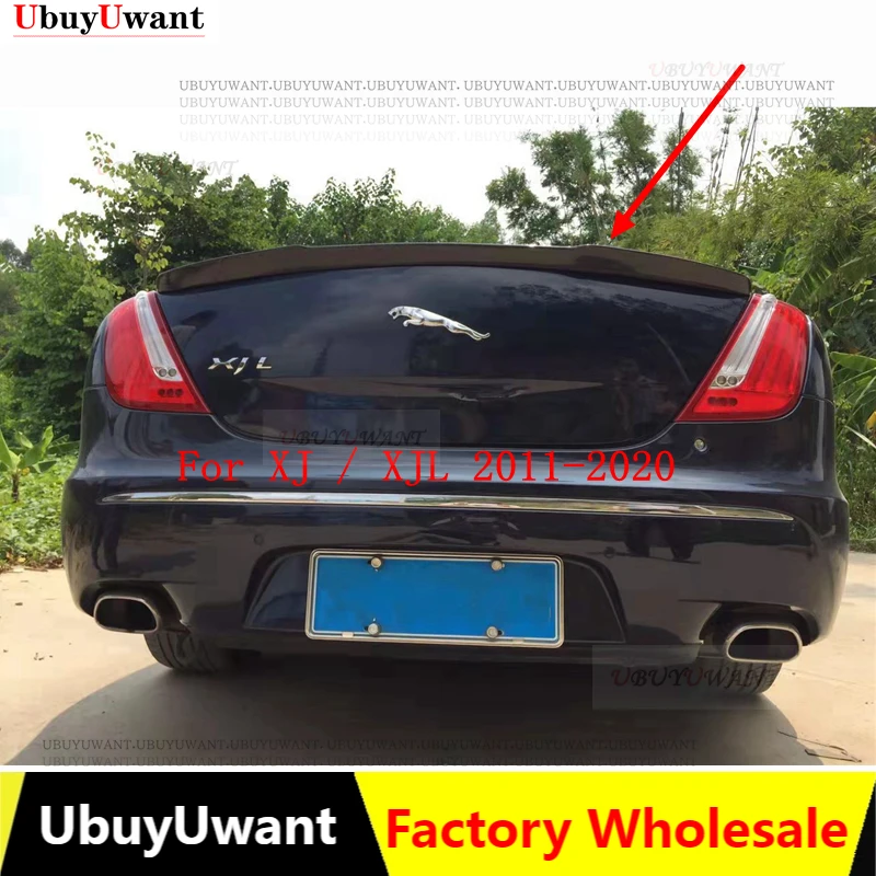 

Для Jaguar XJ XJL 2011-2020, автомобильный Стайлинг, углеродное волокно, задний спойлер на крыло, крышу багажник, крышка багажника, автомобильный Стай...