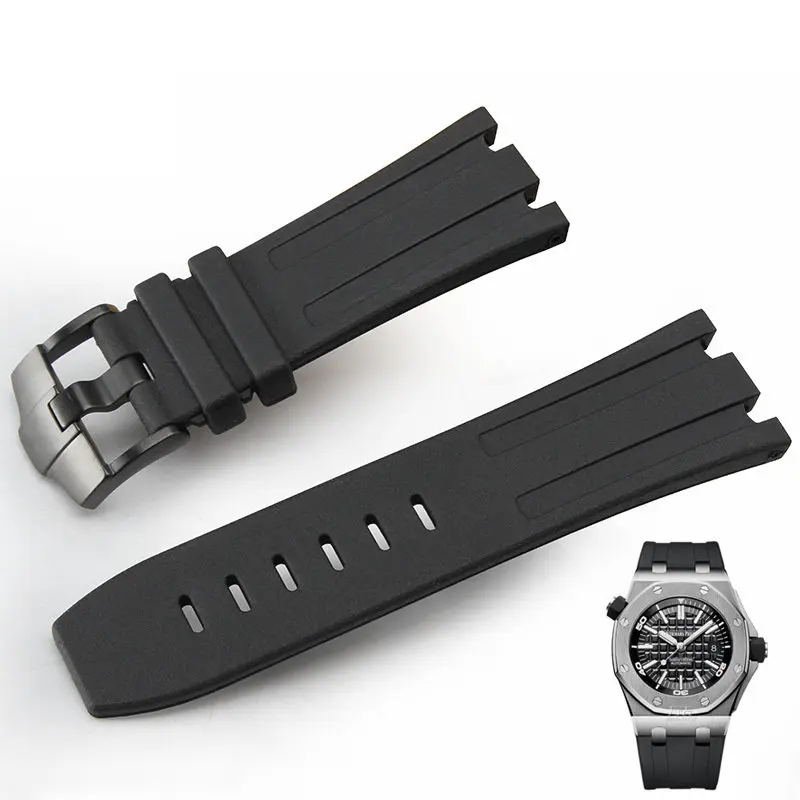 

Silicone Watch Strap for AP Aibi 15703 Royal Oak Offshore Series Waterproof Sweat-Proof Watch Band Accessories 28mm Wristband