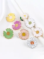 dmari women brooch korean fashion style cute enamel flowers lapel pin student accessories luxury jewelry 2022