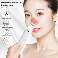 ultrasonic skin scrubber vibration face spatula blackhead remover facial scrubber shovel clean cavitation peeling facial lifting