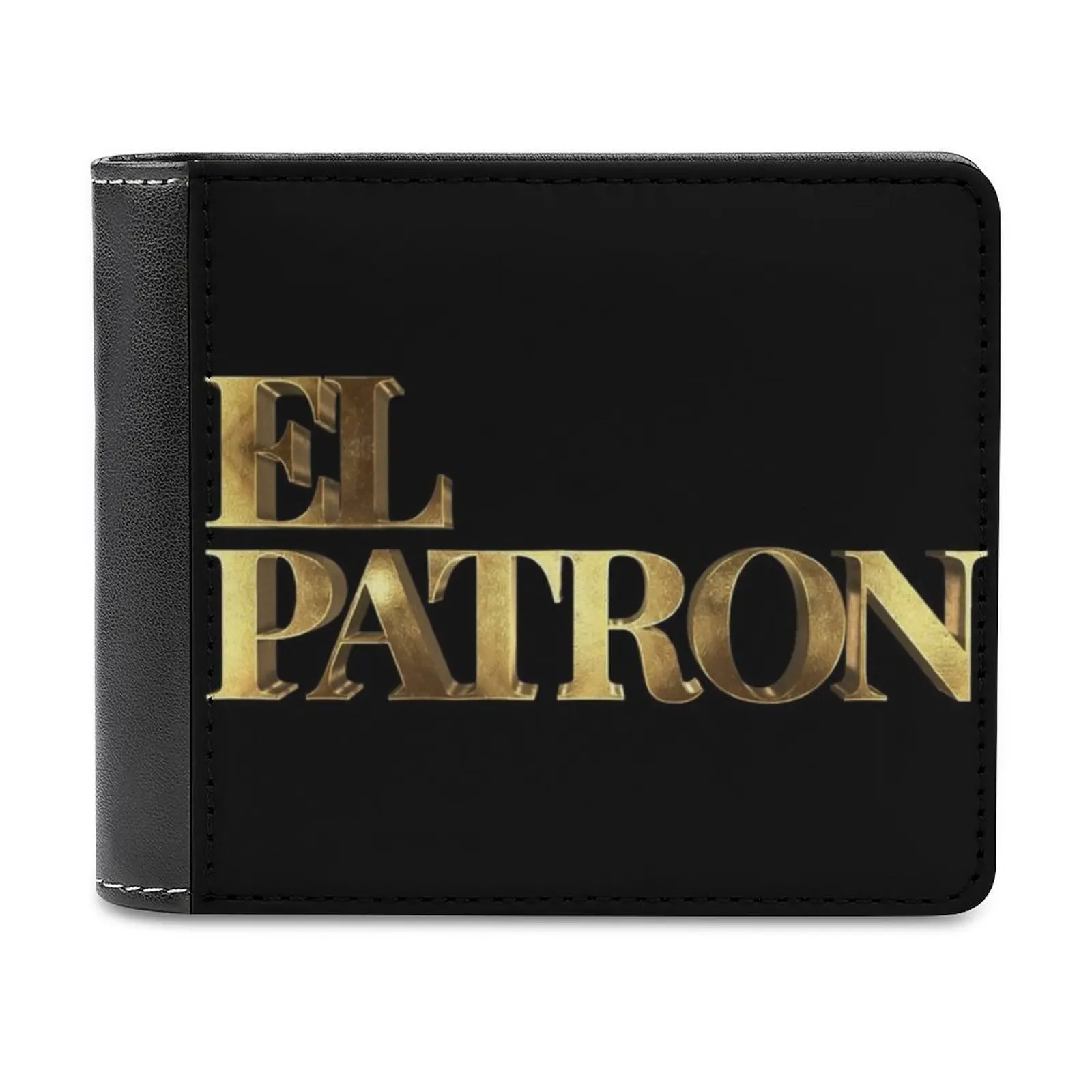 

El Patron Gold Leather Wallet Men Slim Purse Card Holder Wallets Money Bag El Patron El Jefe Life Pablo Escobar Pablo Escobar