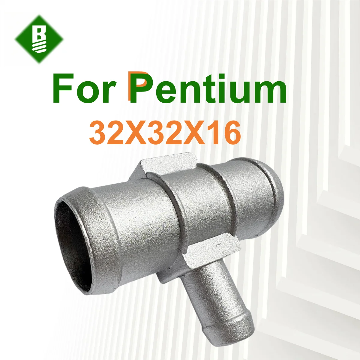 

32X32X16 Подходит для верхней водопроводной трубы Pentium B50, трехходовое соединение, соединение резервуара для воды, соединение водопроводной трубы 09-15, выходная труба, алюминиевое соединение