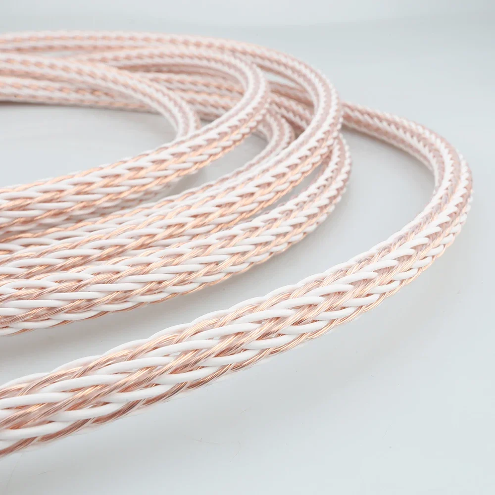 Пара 12TC HiFi акустических кабелей с 2 типами банан на банан/спилот лопаток