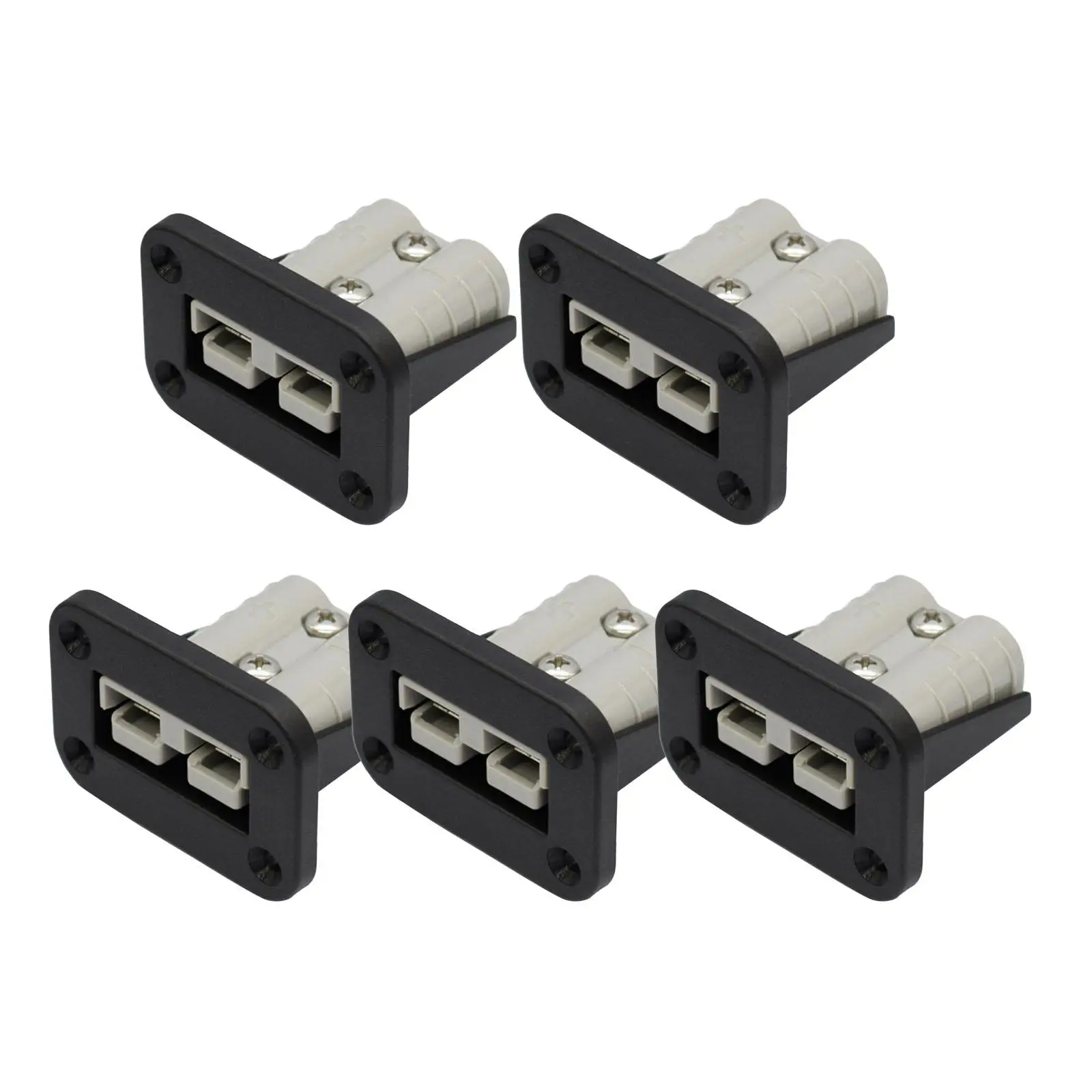 

5Pcs Flush Mount 50 A Plug Mounting Br ket Panel Cover for Caravan