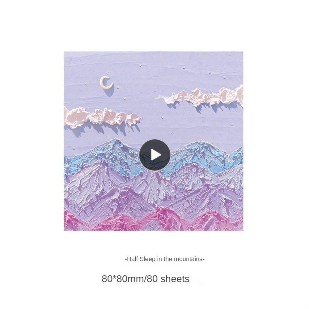 

1PCS Box Kawaii Paper Stationery Sticker Cute Scenery Stickers Diary Scrapbooking Album Stationery Painting Sticker Accessories