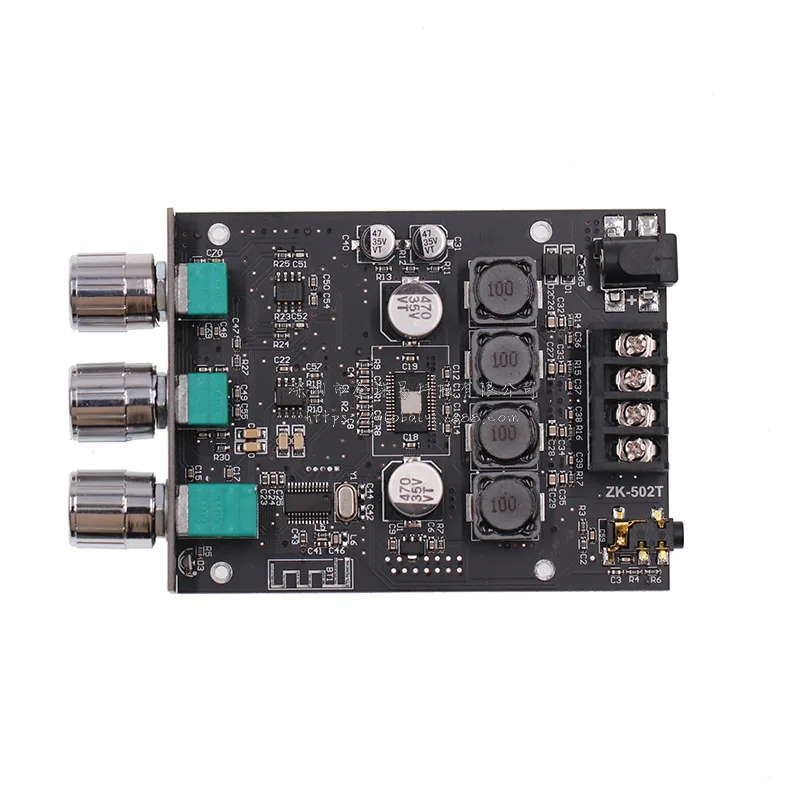 

50 Вт * 2 регулировка высоких и низких басов Передняя Плата усилителя звука сабвуфер Bluetooth 5,0 двухканальная стерео