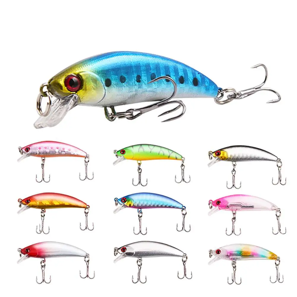

5.6cm5g Lure Fishing Bait Colorful Ten-color Floating Minnow Simulation Fake Hard Bait Fishing Lures