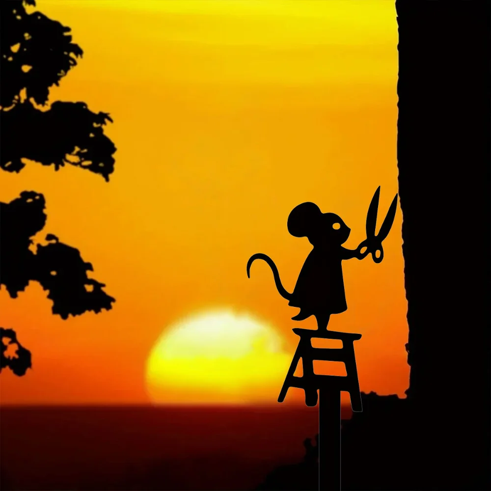 Украсьте свой сад стильными силуэтами мыши с помощью ножниц создайте