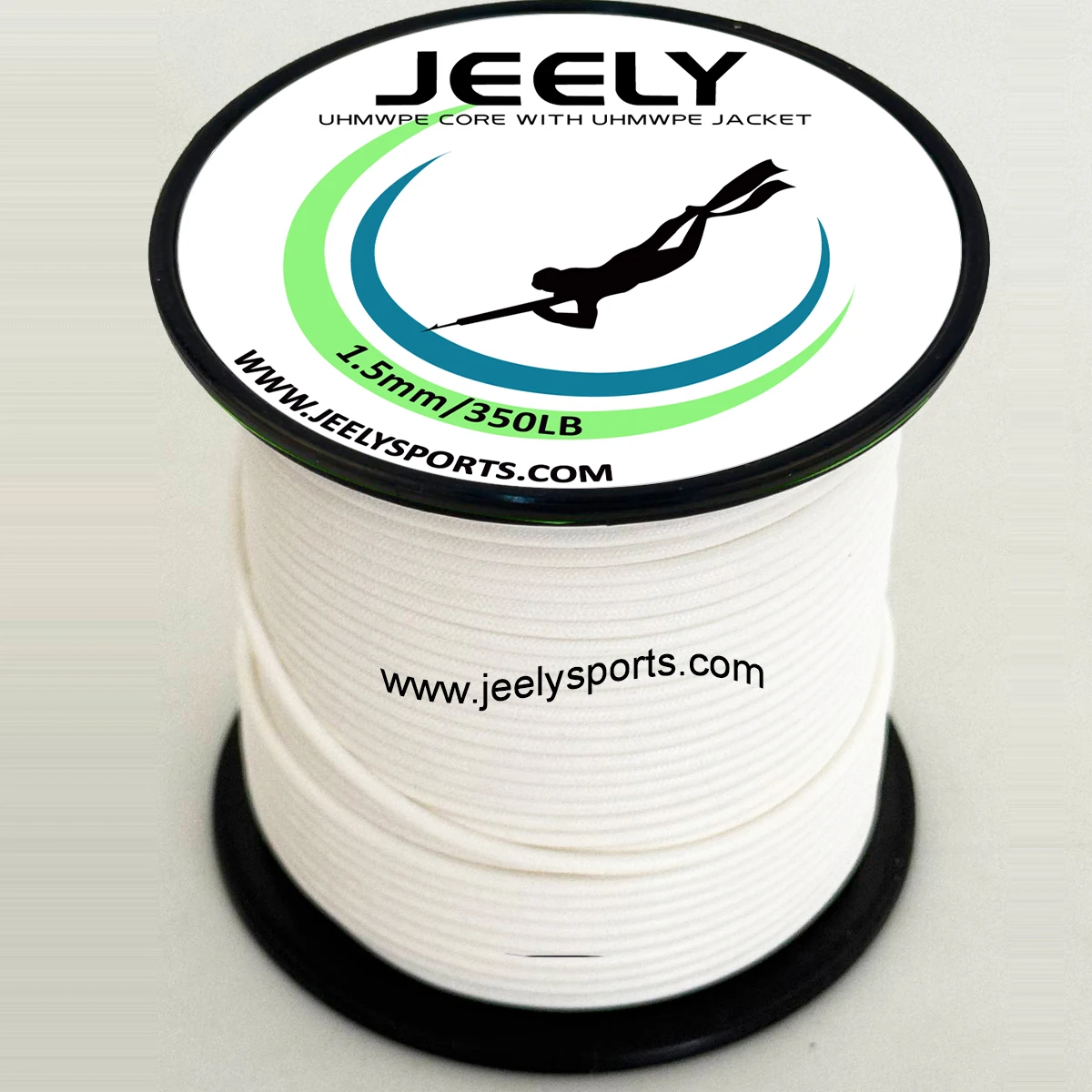 

Сердечник UHMWPE 350 фунтов 1,5 мм, 50 м с рукавом UHMWPE для подводной охоты